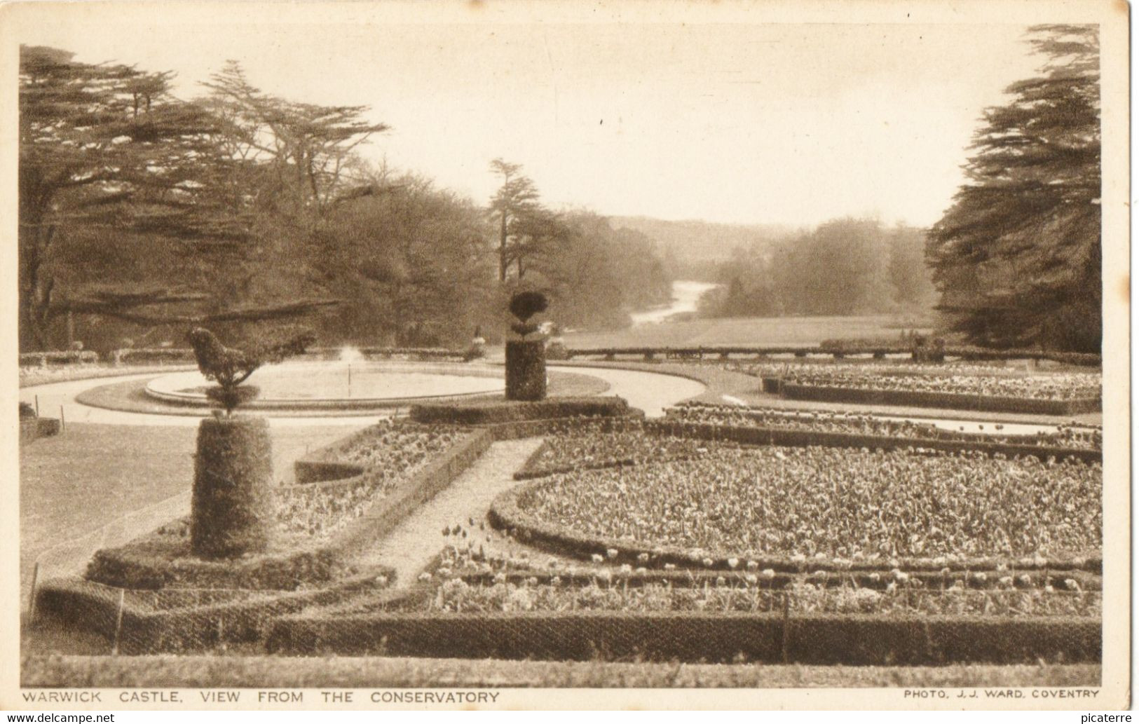 Warwick Castle, View From The Conservatory -J.J.Ward "Special Photo-Art"  1083 - Warwick