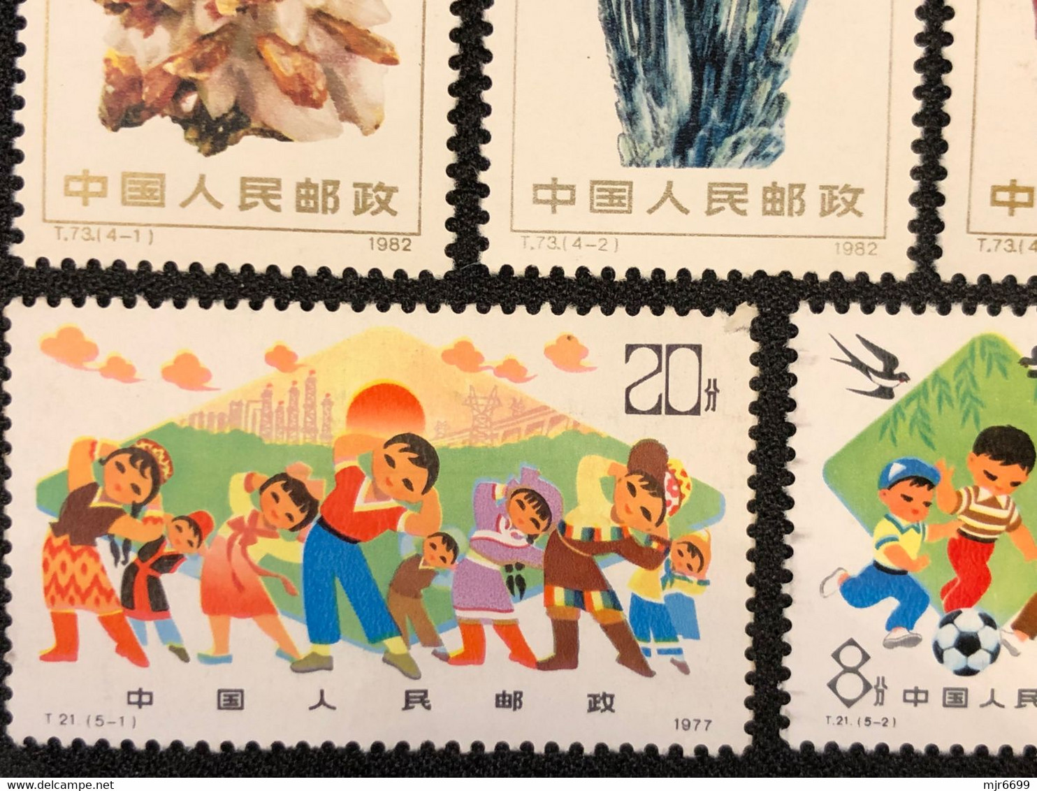 CHINA 5 SETS, T21, 25,13,57 & 73, ALL UM, SOME LIGHT TONING OR TROPICAL YELLOW, 1 STAMP DAMAGED- - Collections, Lots & Séries