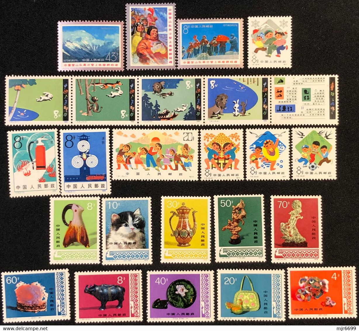 CHINA 5 SETS, T15, 21 29, 51 & 76, ALL UM, SOME LIGHT TONING OR TROPICAL YELLOW - Collections, Lots & Séries