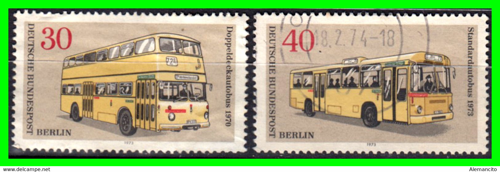 ALEMANIA ( GERMANY ) ( REPUBLICA FEDERAL ALEMANA) SELLOS AÑO 1973 ( TRANSPORTES  ... BERLIN ...  ) - Gebraucht