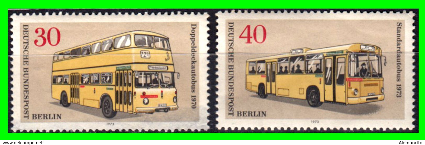 ALEMANIA ( GERMANY ) ( REPUBLICA FEDERAL ALEMANA) SELLOS AÑO 1973 ( TRANSPORTES  ... BERLIN ...  ) - Gebraucht