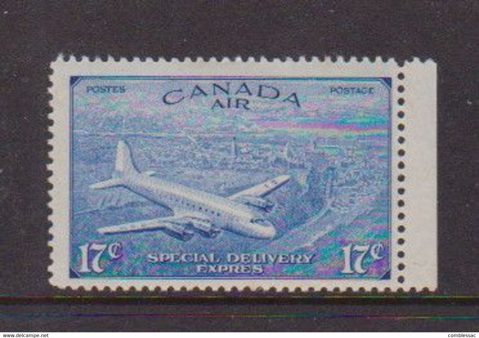 CANADA    Special  Delivery   Air  Stamp   17c  Blue    MH - Poste Aérienne: Exprès