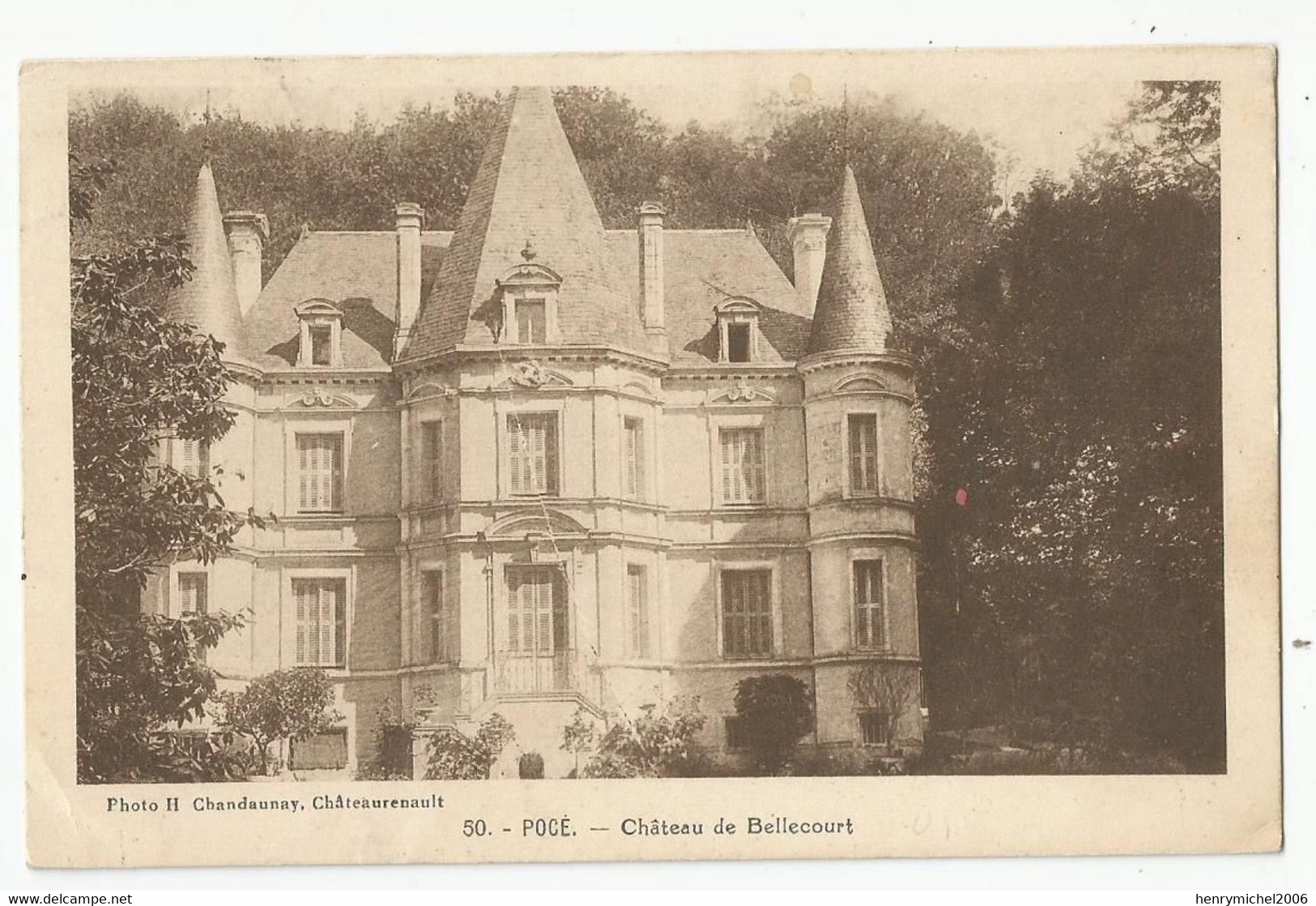 37 - Pocé Chateau De Bellecourt - Other & Unclassified