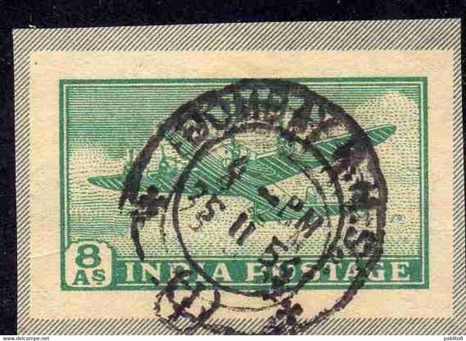 INDIA INDE PLANE FROM ENTIRE 8a USED USATO OBLITERE' - Oblitérés