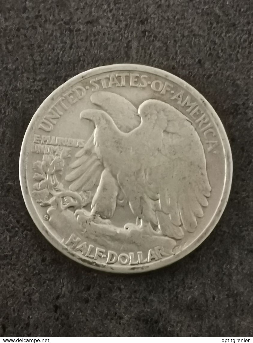 HALF DOLLAR LIBERTY WALKING 1943 S SAN FRANCISCO ARGENT USA / SILVER 1/2 DOLLAR - 1916-1947: Liberty Walking (Liberté Marchant)