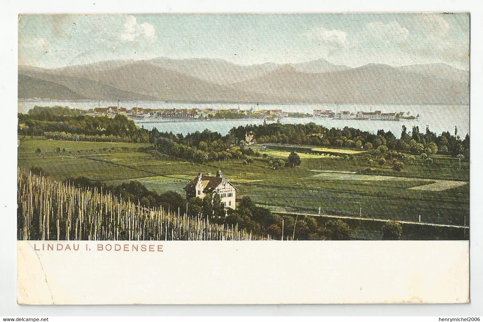 Allemagne Germany Bavière Linau Bodensee Cachet Maritime Bateau" Lindaner Hof " Marcophilie 1907 - Lindau A. Bodensee