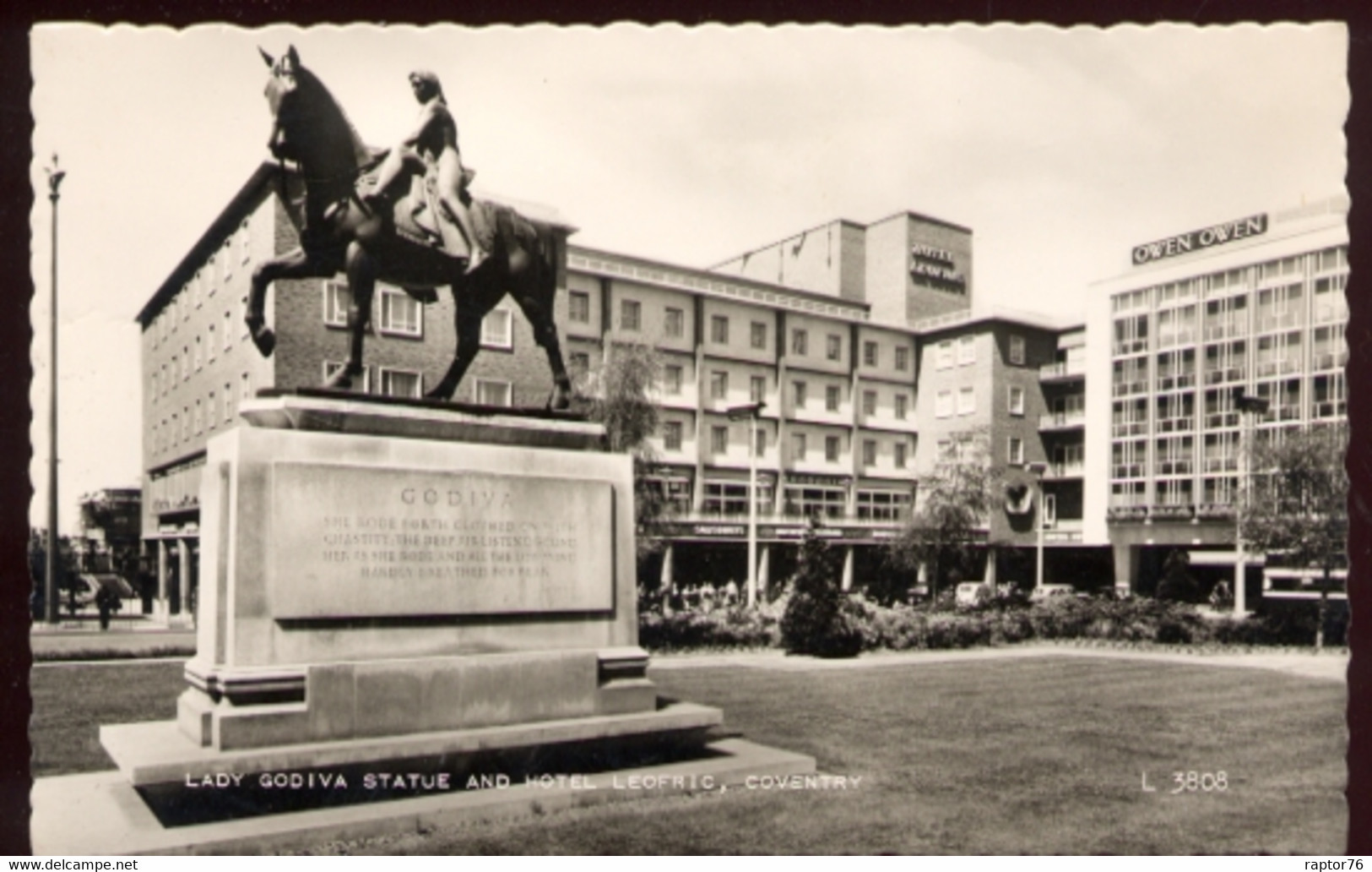 CPSM Neuve Royaume Uni COVENTRY Lady Godiva Statue And Hotel Leofric - Coventry