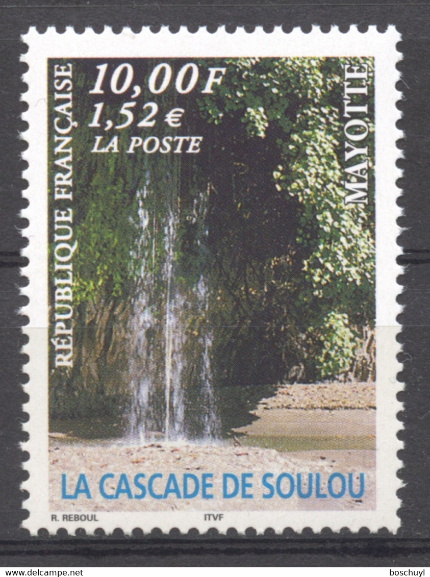 Mayotte, 1999, Waterfall, MNH, Michel 78 - Sonstige & Ohne Zuordnung