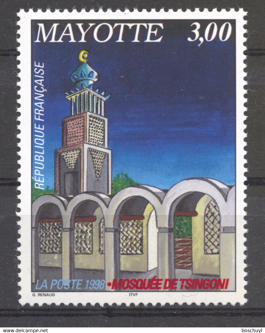 Mayotte, 1998, Mosque, MNH, Michel 50 - Other & Unclassified