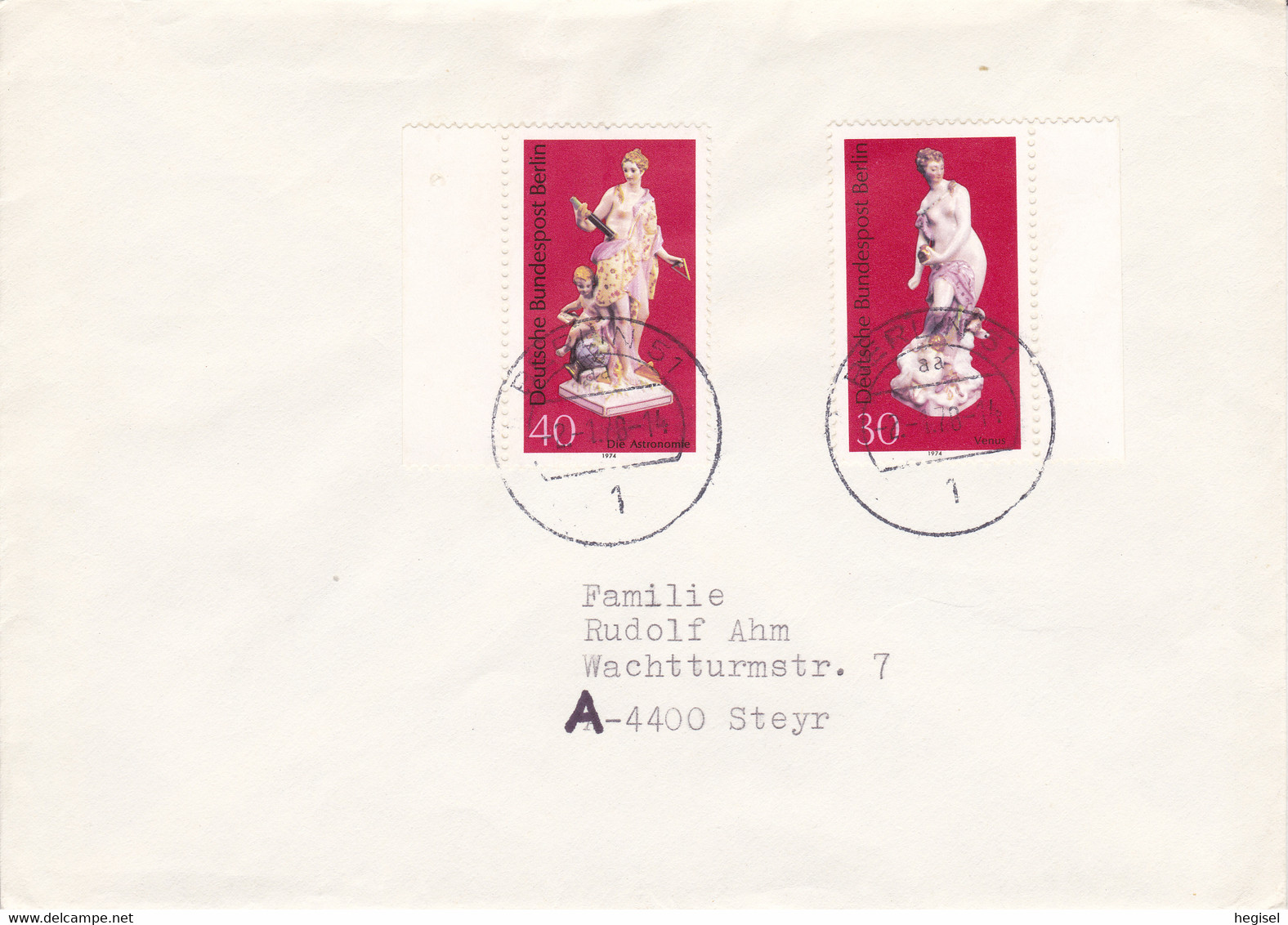 1978, Berlin, "Berliner Porzellan", Echt Gelaufen - Privé Briefomslagen - Gebruikt