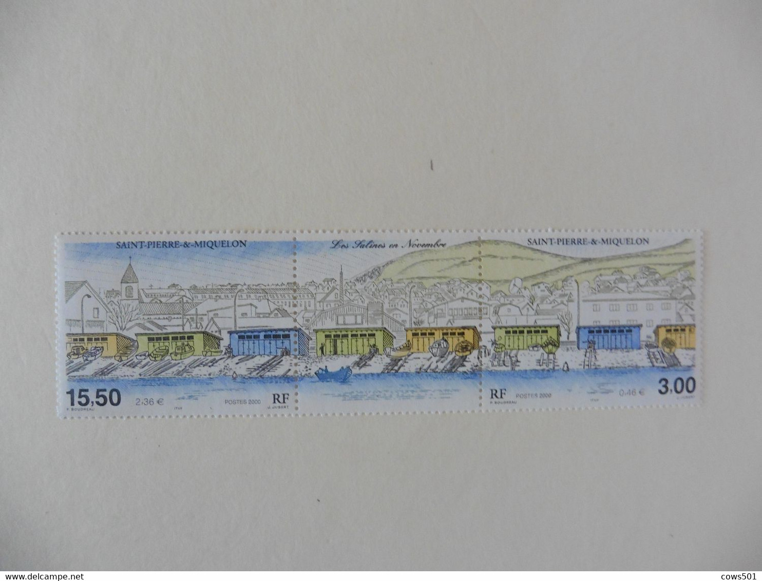 Amérique > St.Pierre Et Miquelon >Tryptiques  :timbres Neufs  N° 724-725  Vues Sur Saint Pierre - Collections, Lots & Series