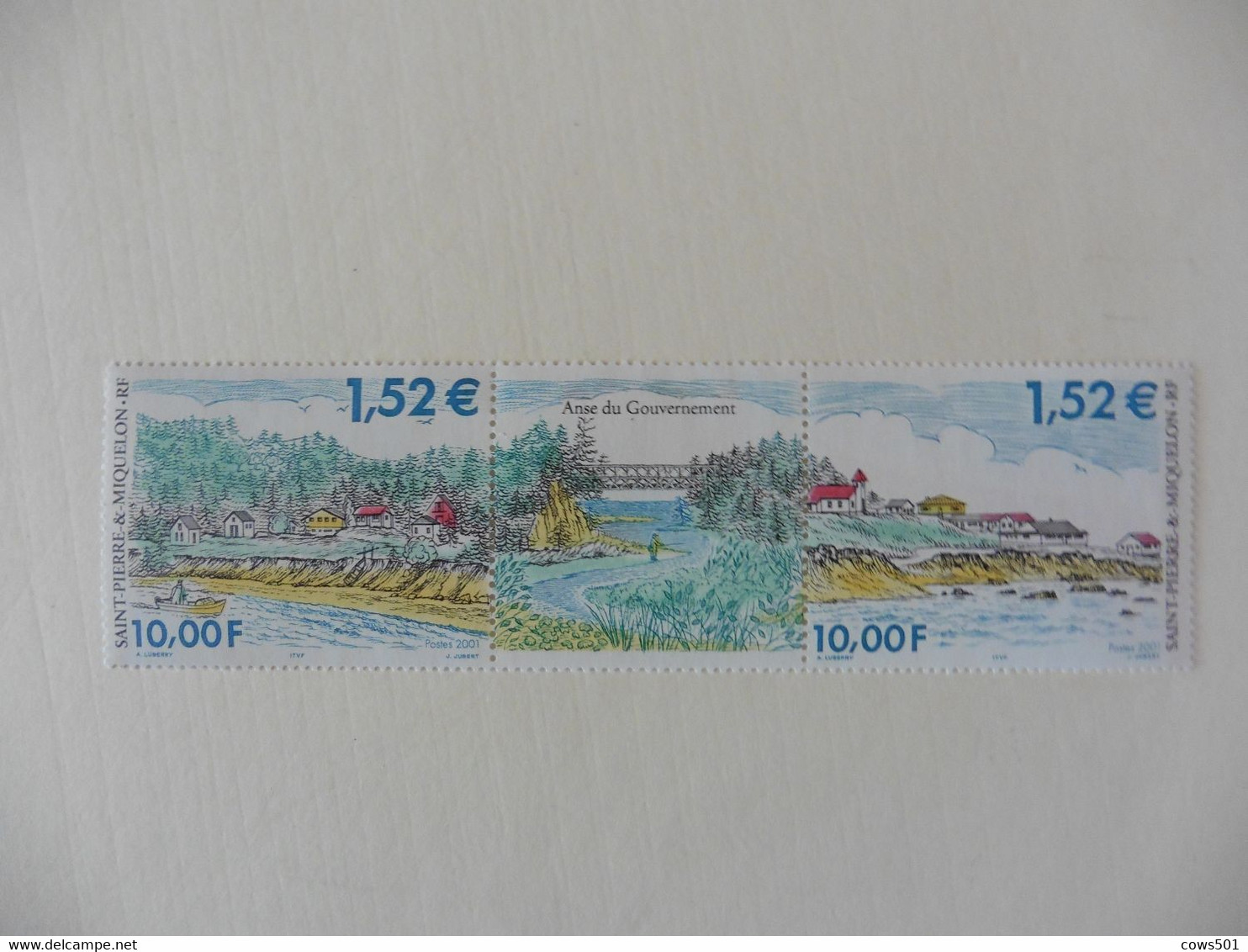 Amérique > St.Pierre Et Miquelon >Tryptiques  :timbres Neufs  N° 750-751  Vues Sur Saint Pierre - Collezioni & Lotti