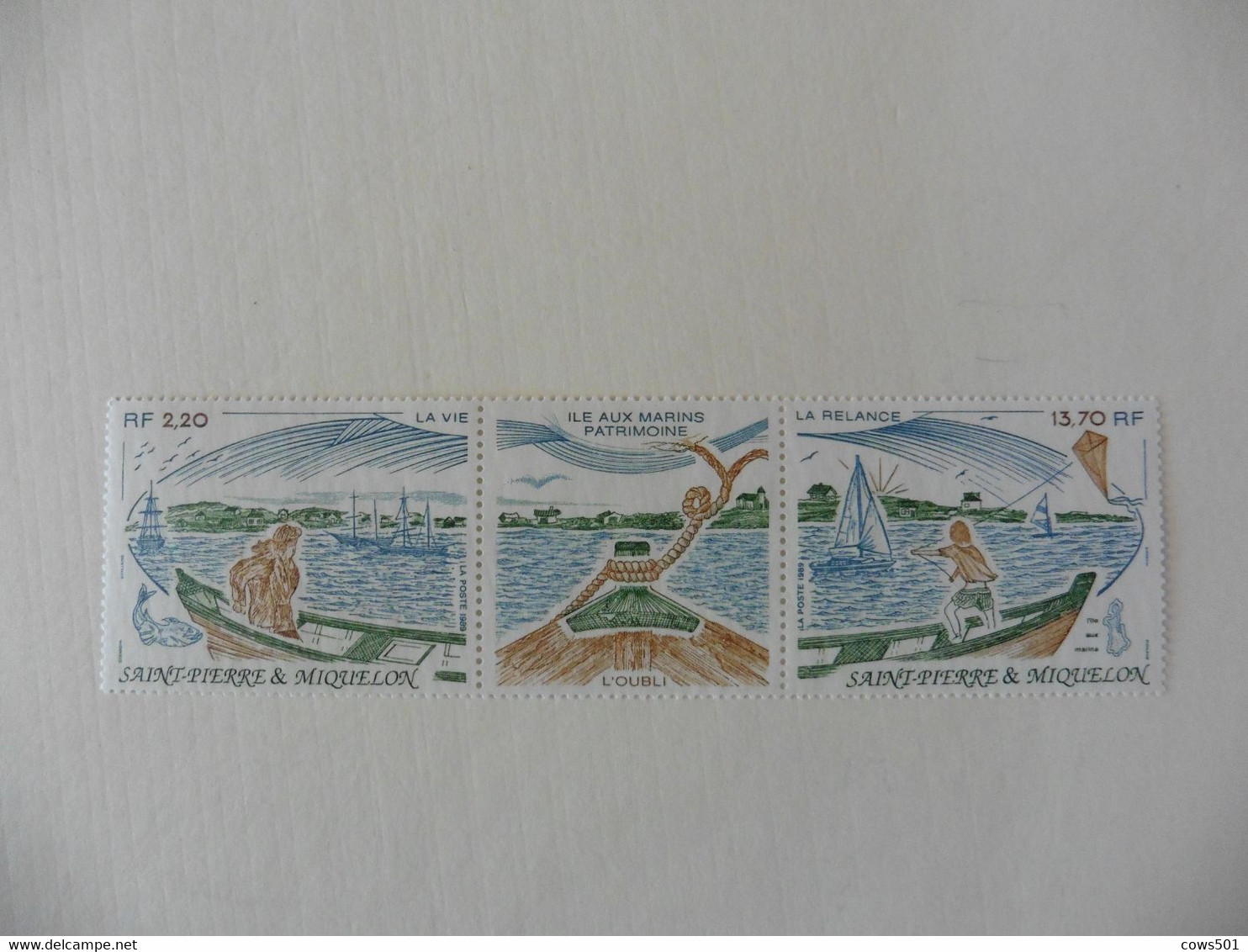 Amérique > St.Pierre Et Miquelon >Tryptiques  :timbres Neufs  N° 509A  Vues Sur Saint Pierre - Collezioni & Lotti