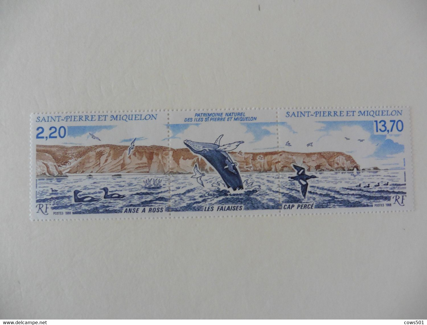 Amérique > St.Pierre Et Miquelon >Tryptiques  :timbres Neufs  N° 495A  Vues Sur Saint Pierre - Collections, Lots & Séries