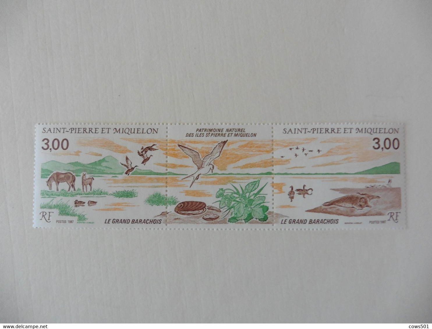 Amérique > St.Pierre Et Miquelon >Tryptiques  :timbres Neufs  N° 485A  Vues Sur Saint Pierre - Collections, Lots & Series