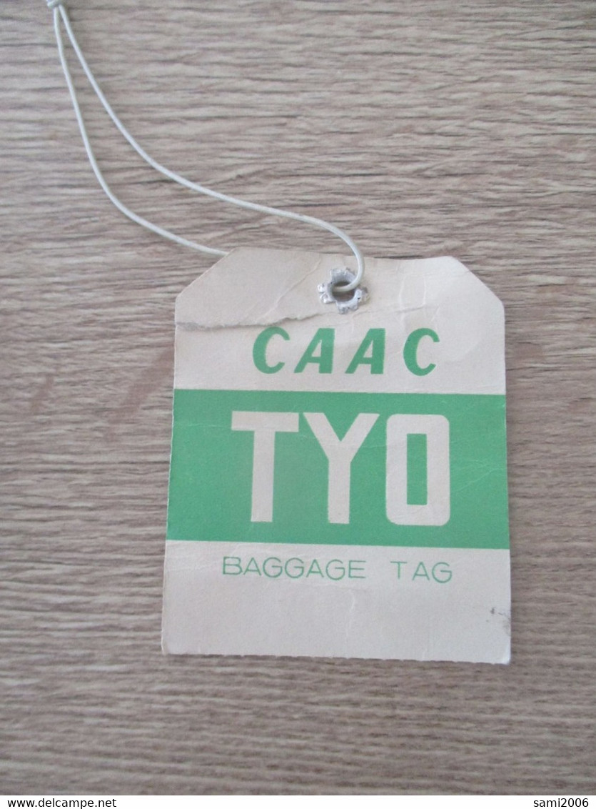 Etiquette à Bagage Compagnie Aérienne Baggage Tag CAAC TYO Japon ? - Aufklebschilder Und Gepäckbeschriftung