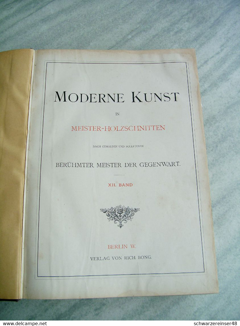 Moderne Kunst Band 12 Von 1897 - Grafiek & Design
