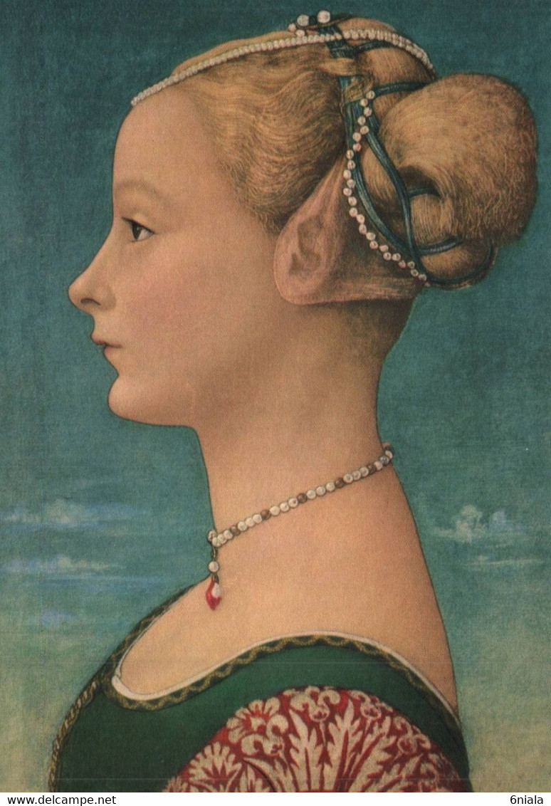 Carte  Profil De Femme   De POLLAIOLO Antonio  (1429 1498 ) Musée Milan    ( Recto Verso) - Schilderijen