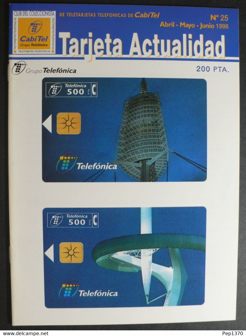 REVISTA CABITEL DEL CLUB DEL COLECCIONISTA - TARJETA ACTUALIDAD Nº 25 - Kataloge & CDs