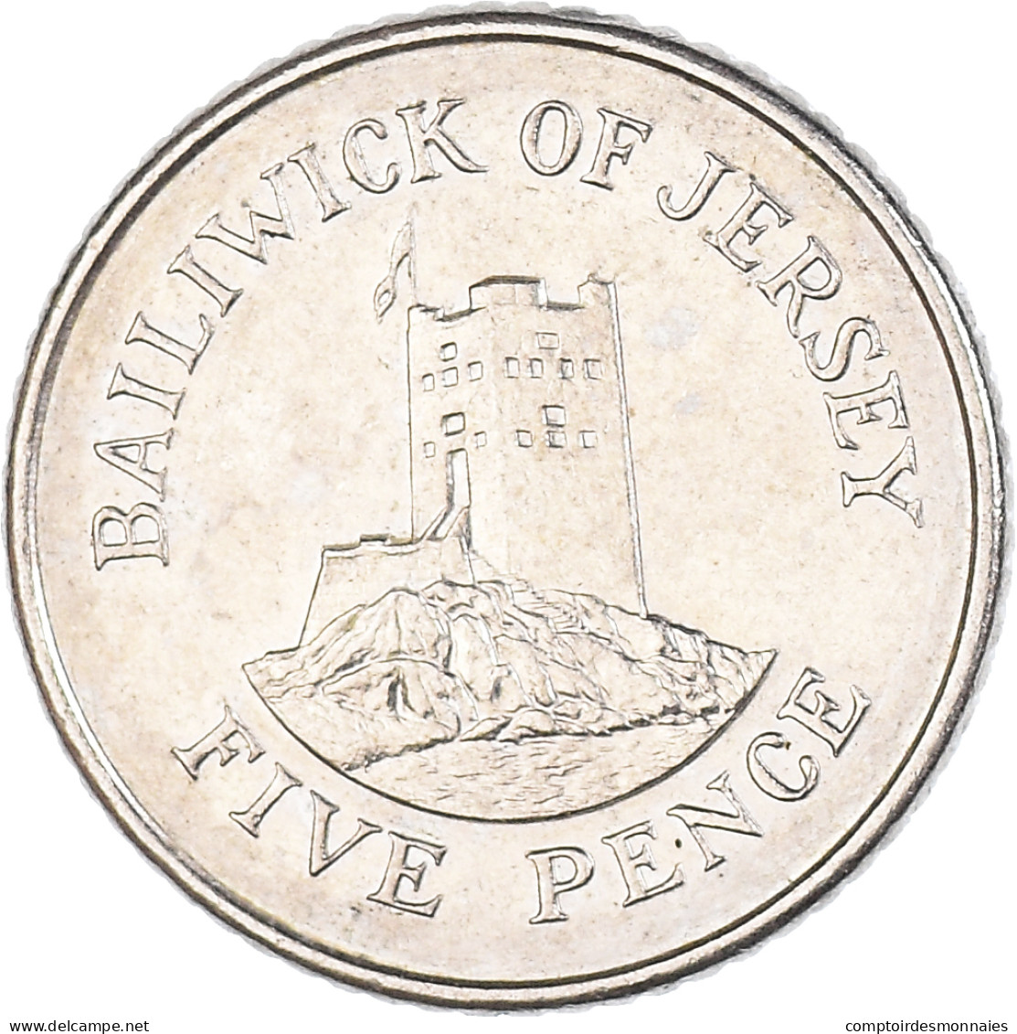 Monnaie, Jersey, 5 Pence, 1990 - Jersey