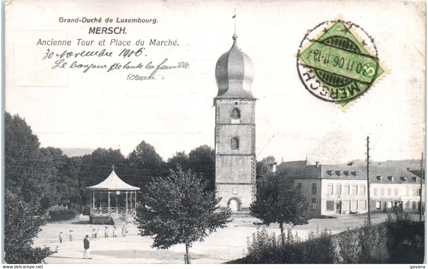 MERSCH - Ancienne Tour Et Place Du Marché - Familia Real