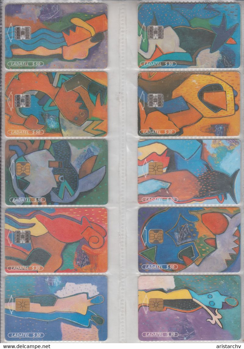 MEXICO 2000 ZODIAC HOROSCOPE LUNAR CALENDAR SET OF 12 PHONE CARDS - Zodiaco