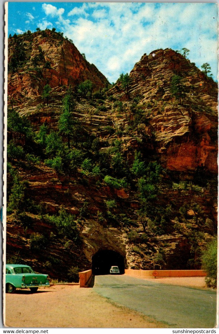 Zion National Park East Entrance Mt Carmel Highway Tunnel 1977 - USA National Parks