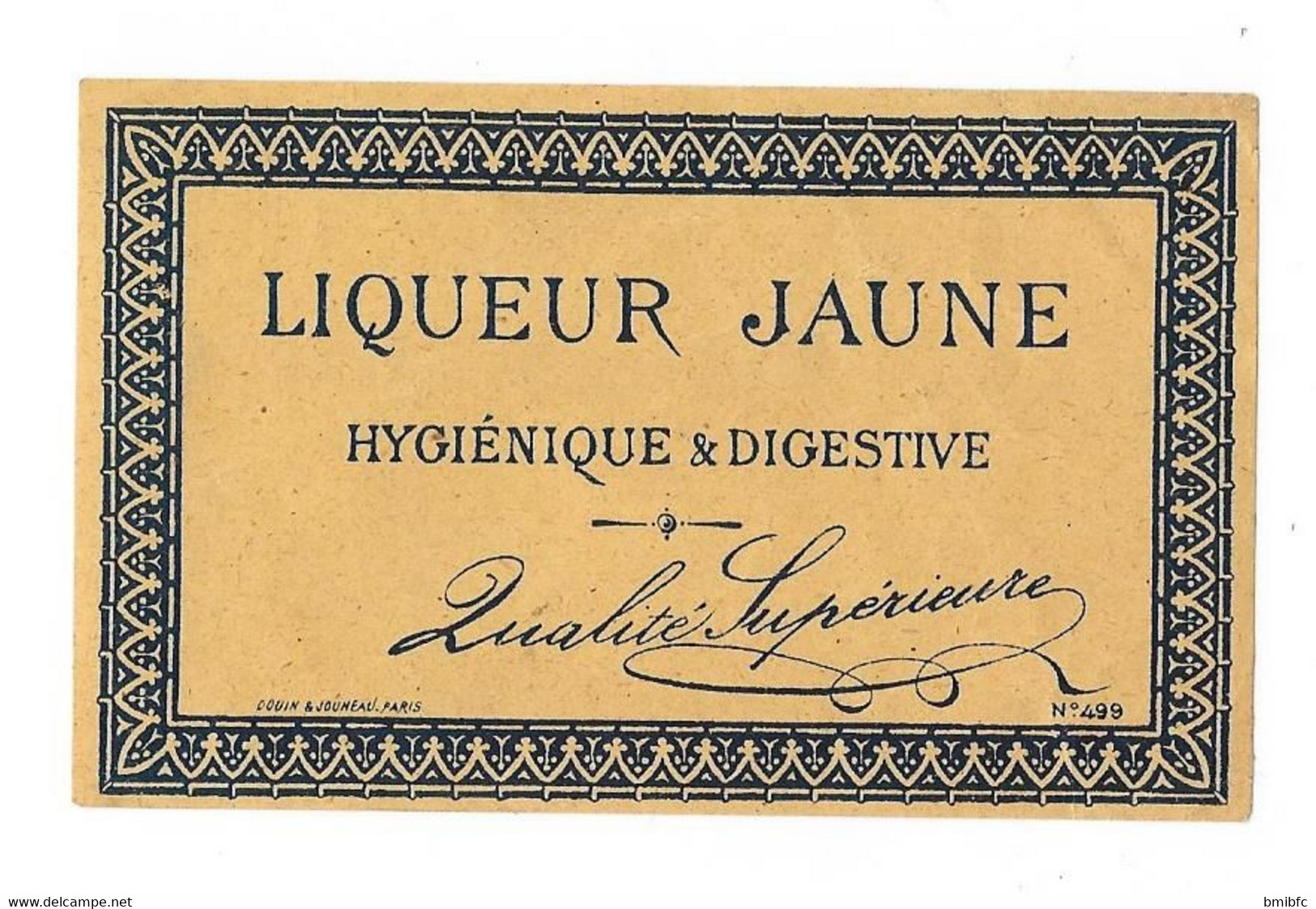 LIQUEUR JAUNE - HYGIÉNIQUE & DIGESTIVE - Qualité Supérieure - Alcohols & Spirits