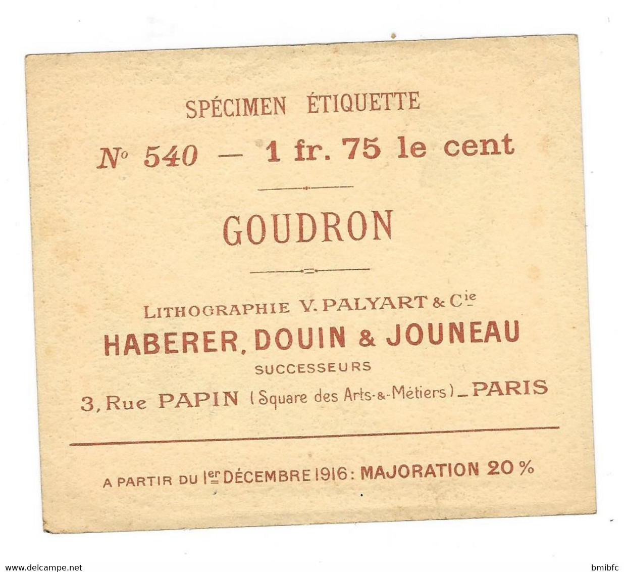 GOUDRON Liqueur Hygiénique - Alcohols & Spirits