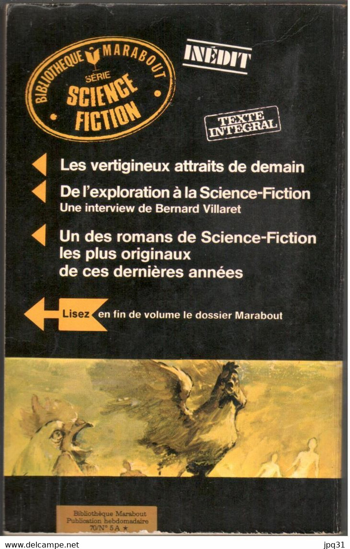 Bernard Villaret - Mort Au Champ D’étoiles - Bibliothèque Marabout 341 - 1970 - Marabout SF