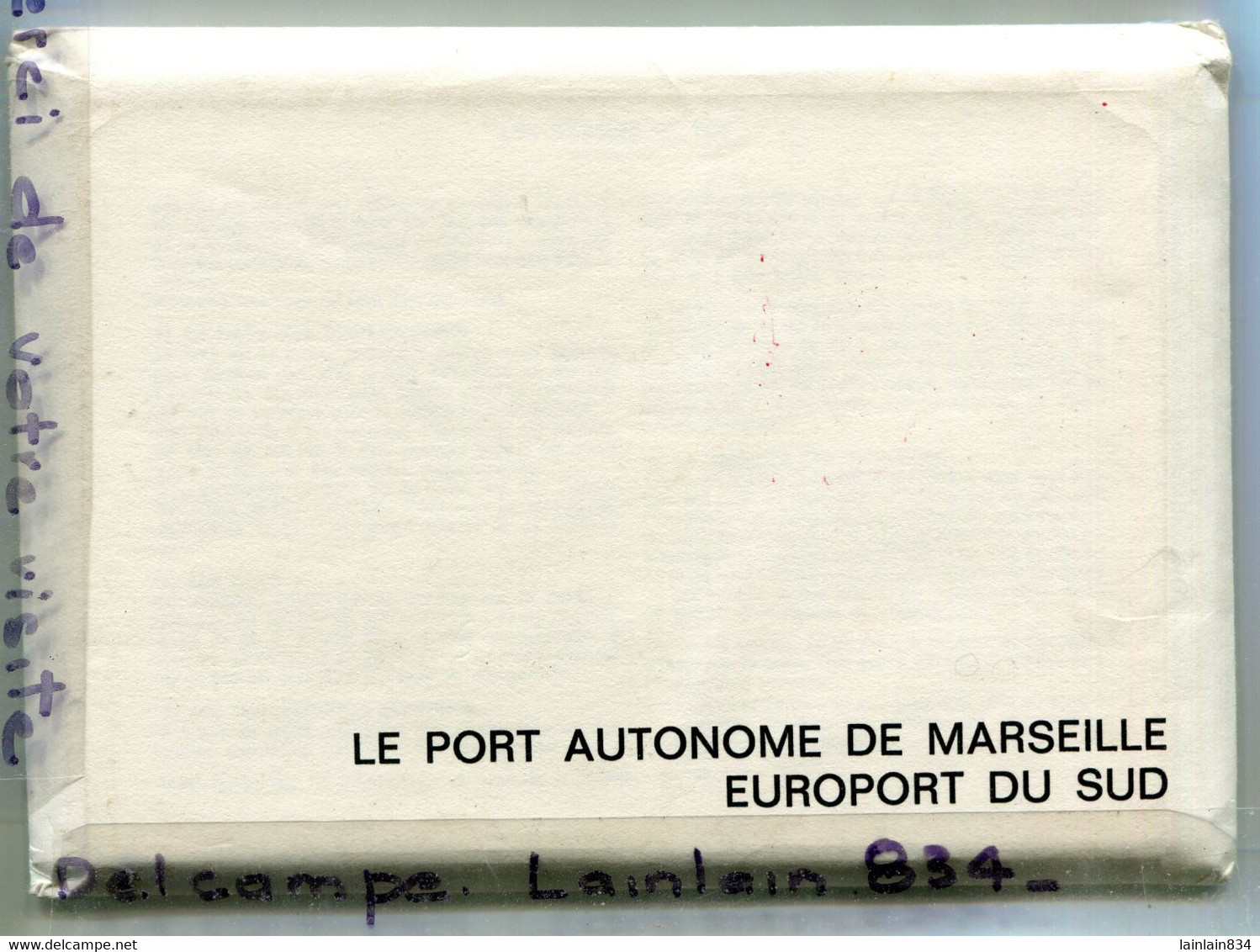 Documentation Compléte Du Port Autonome De Marseille, 11 Photos Et Cartes, Dont 2 Doubles, Dans Enveloppe,TTBE, Scans, - Other & Unclassified