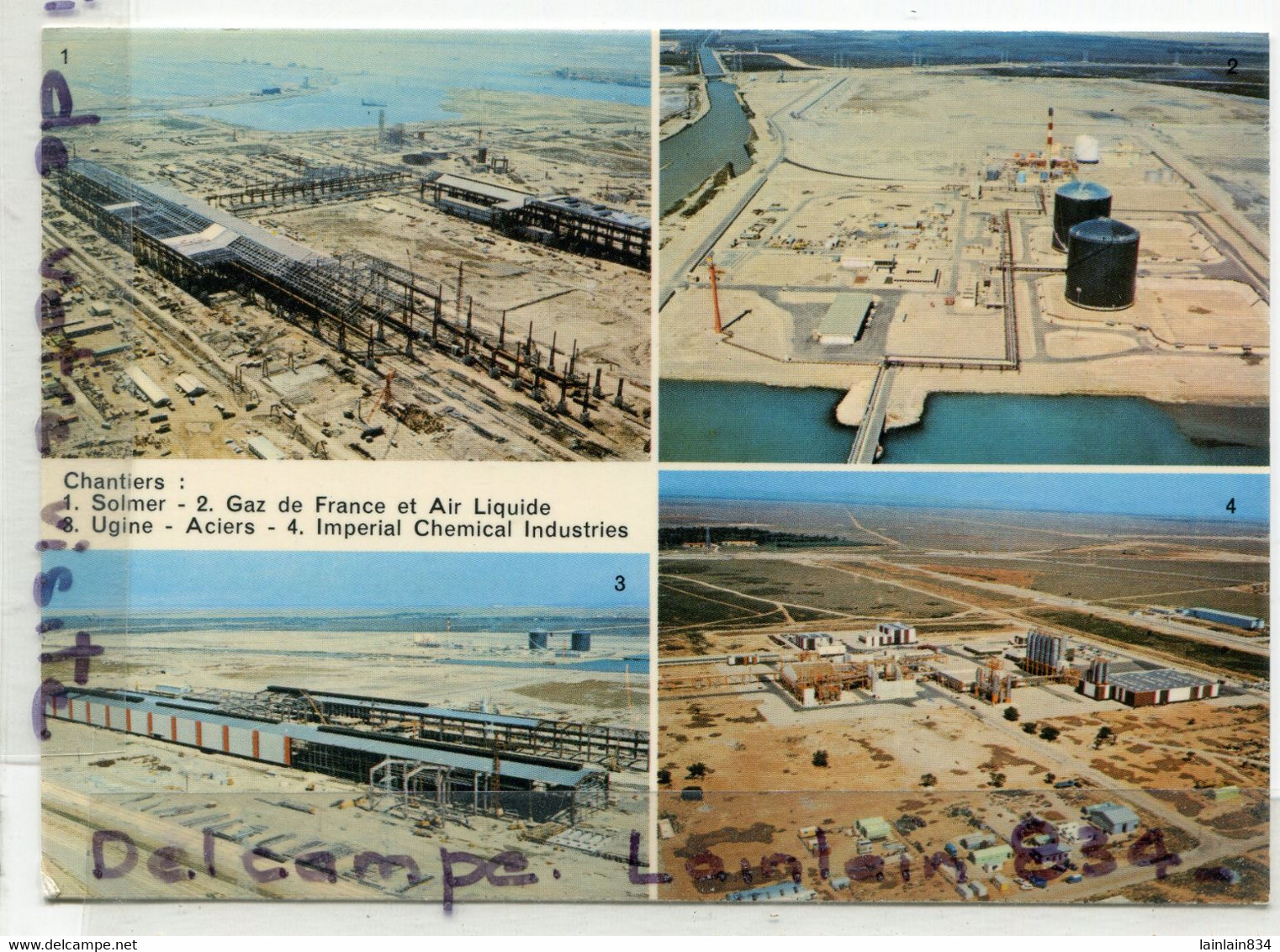 Documentation compléte du Port Autonome de Marseille, 11 photos et Cartes, dont 2 doubles, dans enveloppe,TTBE, scans,