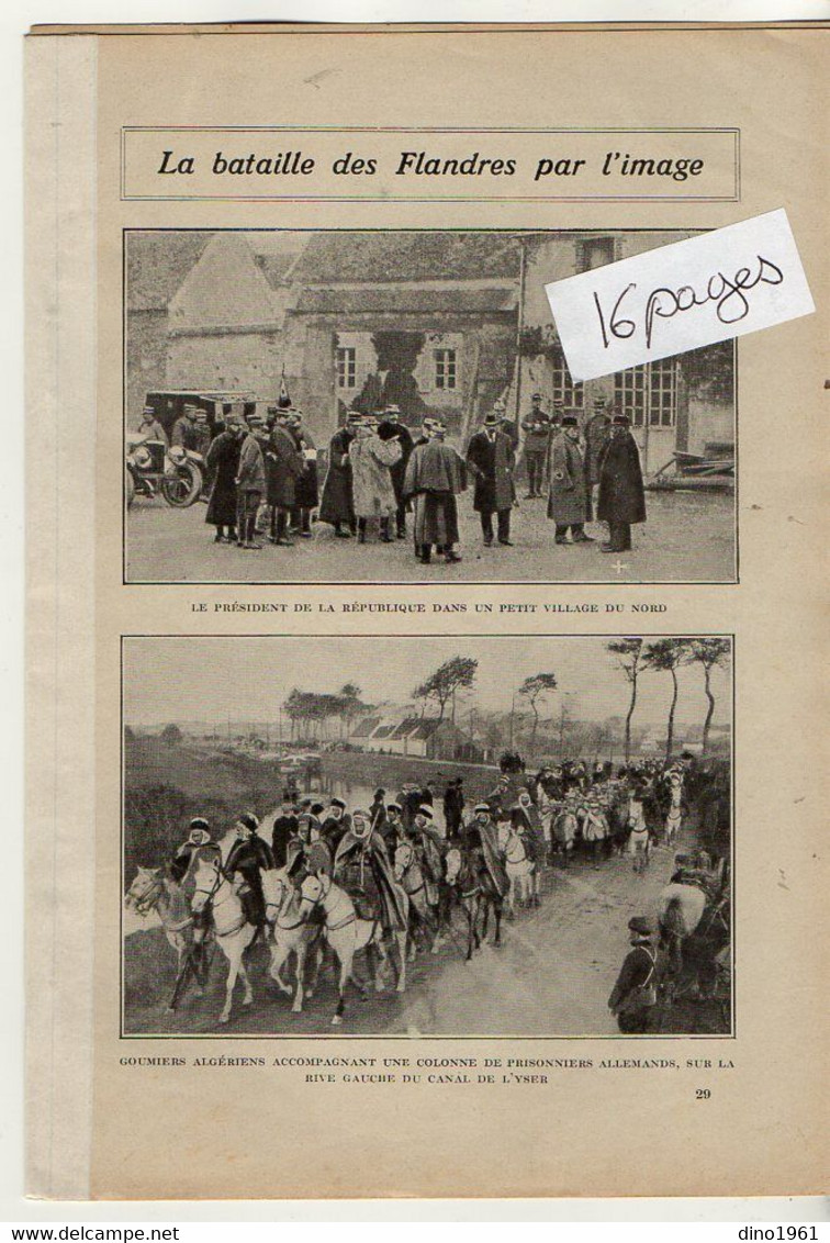 VP20.102 - Guerre 14 / 18 - Extrait De La Revue ¨ La Science Et La Vie ¨ La Bataille Des Flandres Et Le Front Oriental - Documents