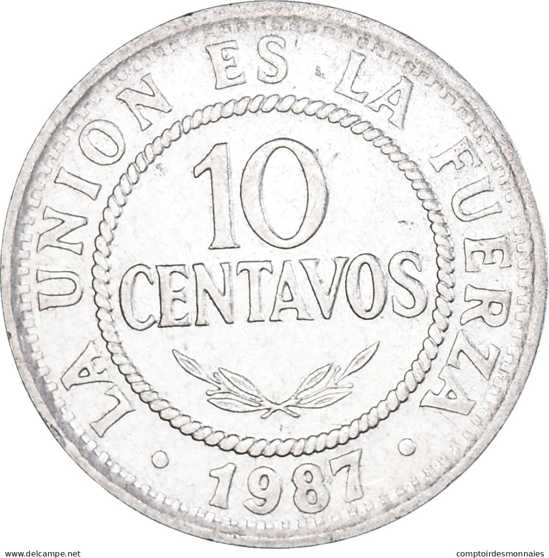 Monnaie, Bolivie, 10 Centavos, 1987 - Bolivie