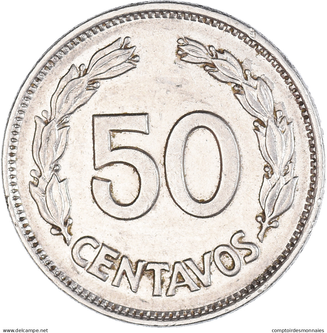 Monnaie, Équateur, 50 Centavos, Cincuenta, 1963 - Equateur