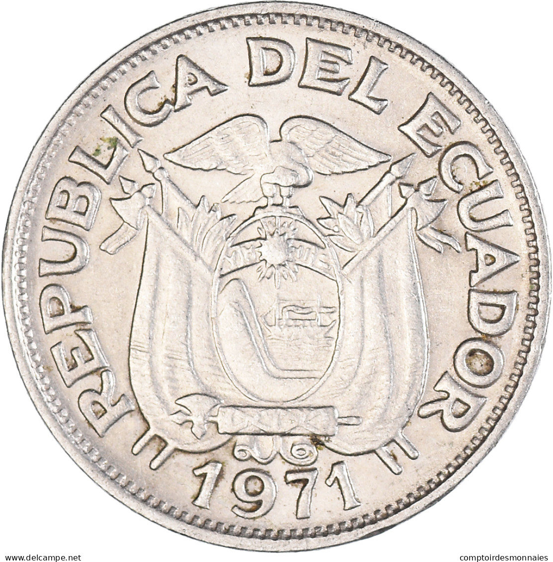 Monnaie, Équateur, 20 Centavos, 1971 - Ecuador