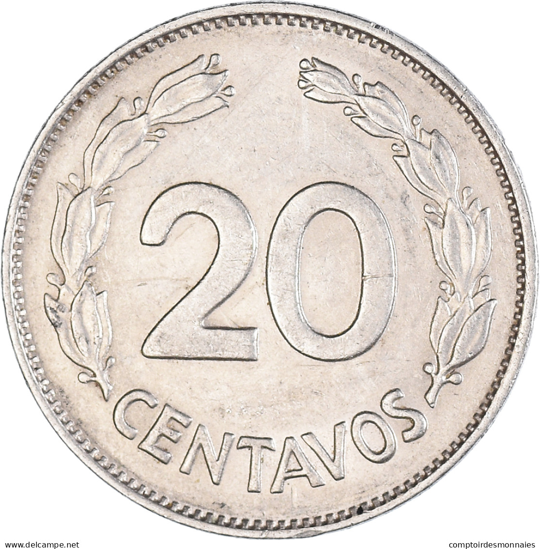 Monnaie, Équateur, 20 Centavos, 1971 - Ecuador