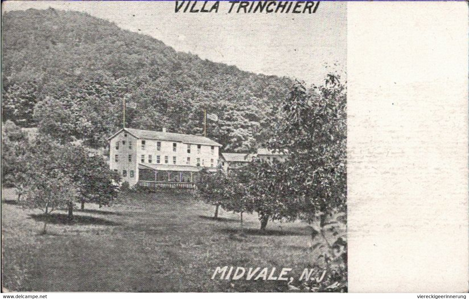 ! Alte Ansichtskarte, Old Postcard Midvale, New Jersey, Villa Trinchieri, 1914, USA - Autres & Non Classés