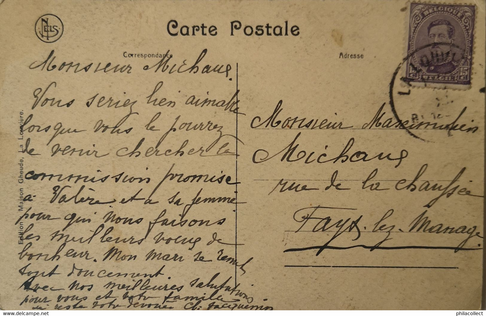 La Louviere // Ecole Moyenne Des Garcons (animee) 19?? - La Louvière