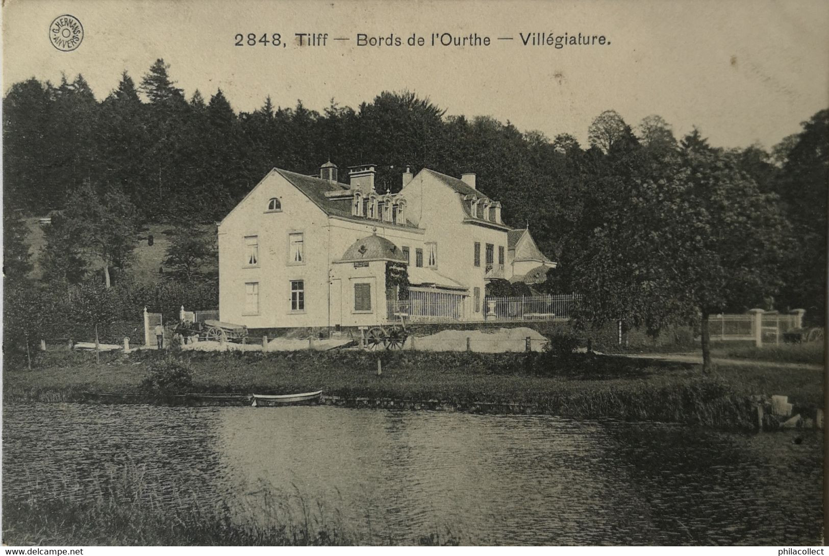 Tilff (Esneux) Bords De Ourthe - Villegiature 1912 Ed. Hermans 2848 - Esneux