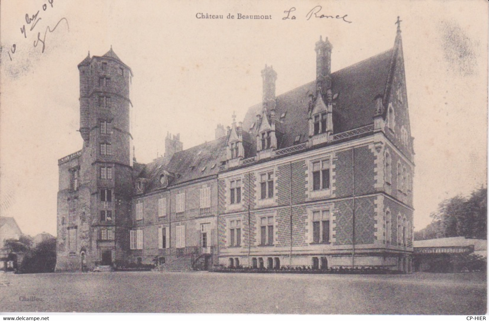 37 - CHATEAU DE BEAUMONT LA RONCE 1904 - Beaumont-la-Ronce