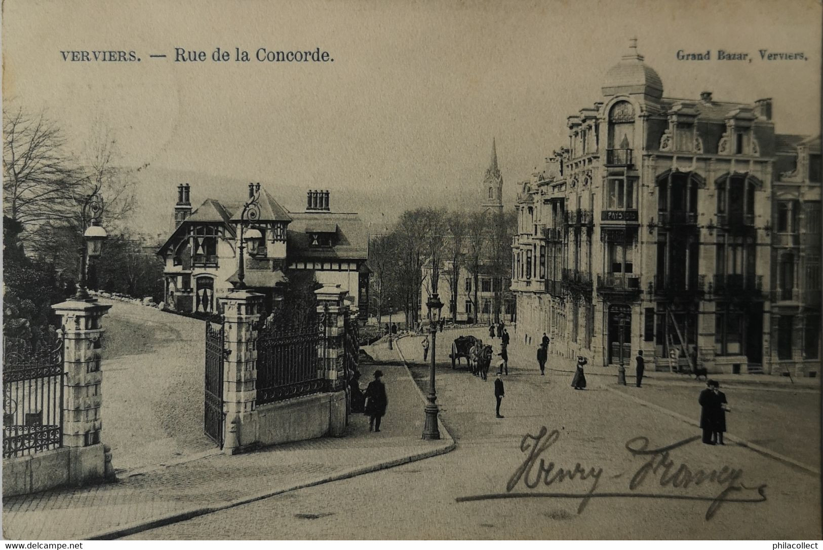Verviers // Rue De La Concorde 1905 Ed. Grand Bazar - Verviers
