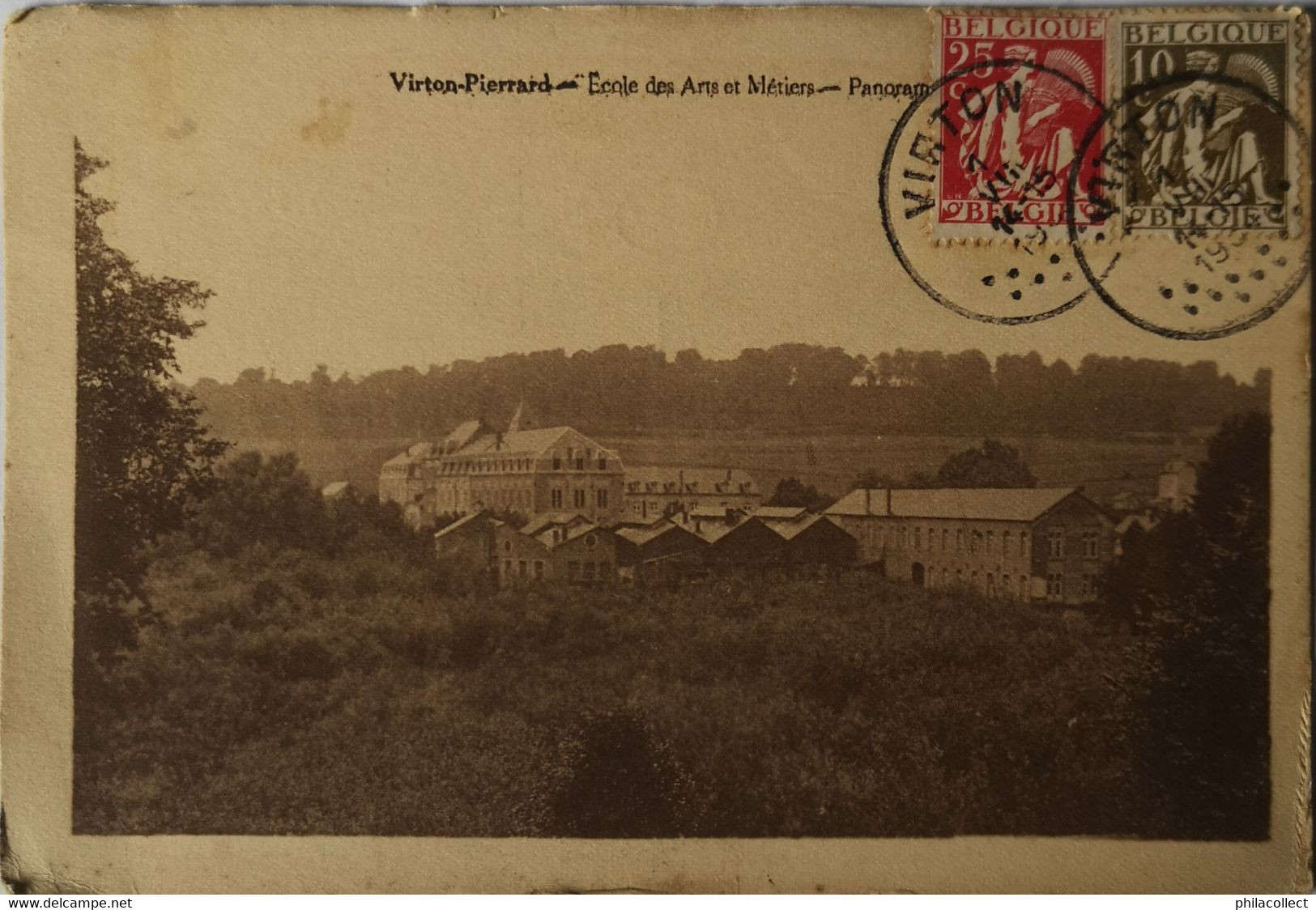 Virton - Pierrard // Ecole Des Arts Et Metiers - Panorama 1934 Ed. Desaix - Virton