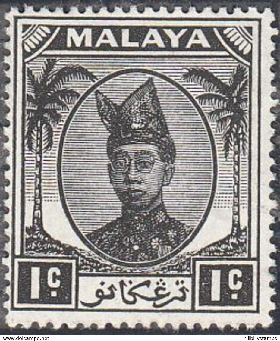 MALAYA  -- TRENGGANU   SCOTT NO  53  MINT HINGED   YEAR 1949 - Trengganu