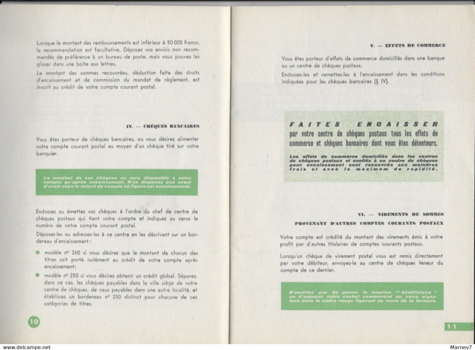 Livret Fascicule La POSTE - Service Chèques Postaux - Comment Utiliser Compte Courant Postal - PTT - 44 Pages - Contabilità/Gestione