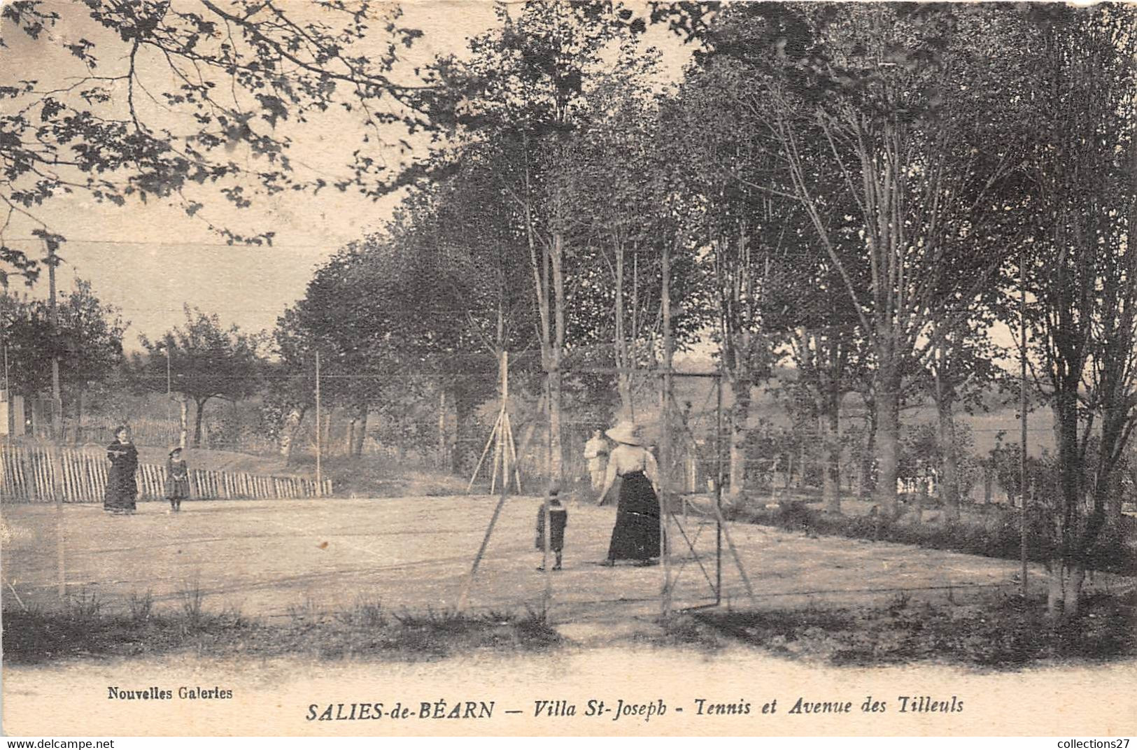 64-SALIES-DE-BEARN-VILLA SAINT-JOSEPH , TENNIS ET AVENUE DES TILLEULS - Salies De Bearn