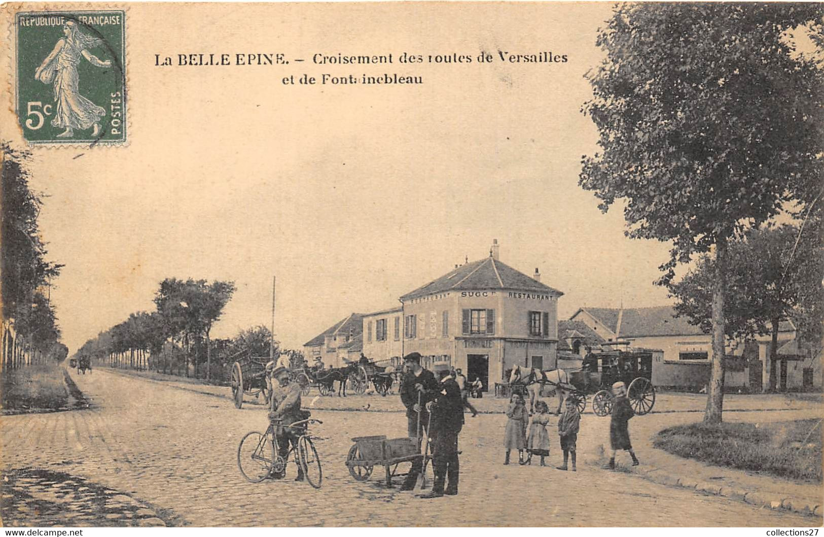 94-LA-BELLE-EPINE- CROISEMENT DES ROUTES DE VERSAILLES ET DE FONTAINEBLEAU - La Belle Epine