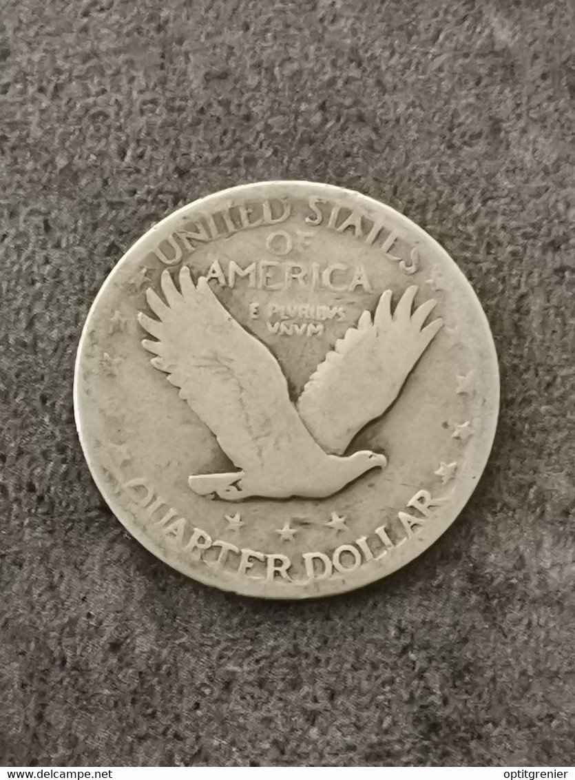 25 CENTS STANDING LIBERTY QUARTER DOLLAR ARGENT 1929 PHILADELPHIE USA / SILVER - 1916-1930: Standing Liberty (Libertà In Piedi)