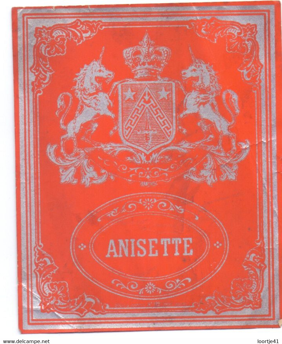 Etiket Etiquette - Anisette - Alcohols & Spirits