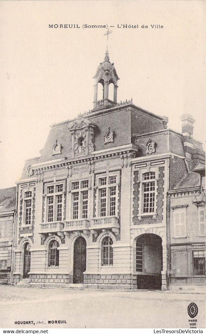 CPA - 80 - MOREUIL - L'Hôtel De Ville - - Moreuil